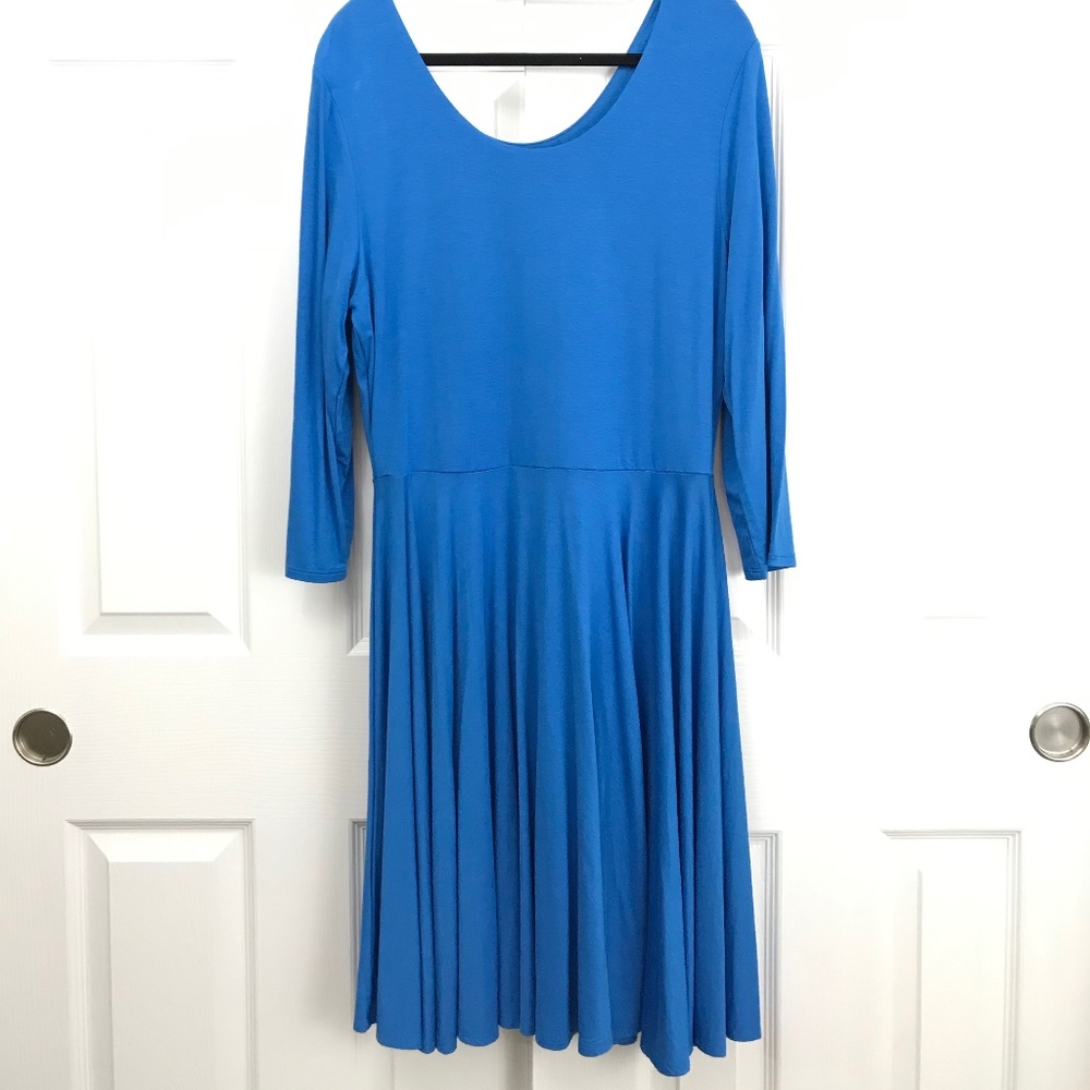 Light Blue Fit & Flare Dress